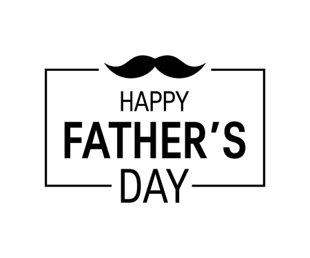 Happy father's day concept. Simple vector typography for designs, greeting cards, banners etc.のイラスト素材