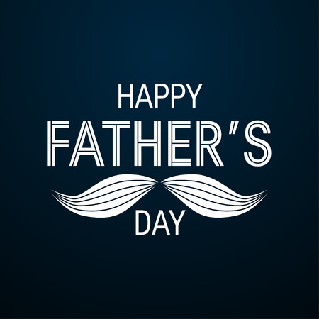 Happy fathers day concept. Simple vector typography for designs, greeting cards, banners etc.のイラスト素材