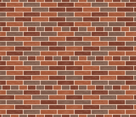 Seamless pattern of a vector brick wall. Rectangular illustration in flat styleのイラスト素材