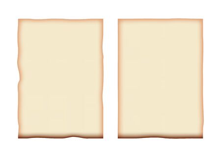 Old paper sheets, natural craft look. Vector illustration in realistic styleのイラスト素材