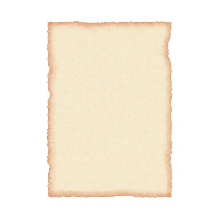 Old paper sheet, natural craft look. Vector illustration in realistic styleのイラスト素材