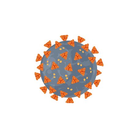 Coronavirus concept. 2019-nCoV pictogram. Vector illustration in flat style for medical designs, infographics.のイラスト素材