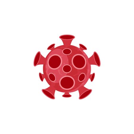 Coronavirus concept. 2019-nCoV pictogram. Vector illustration in flat style for medical designs, infographics.のイラスト素材