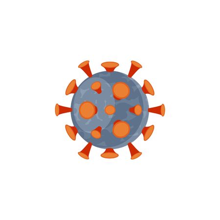 Coronavirus concept. 2019-nCoV pictogram. Vector illustration in flat style for medical designs, infographics.のイラスト素材