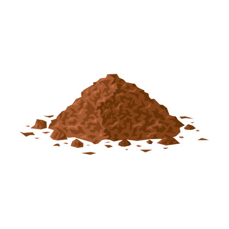 Dirt pile, cartoon vector iconのイラスト素材