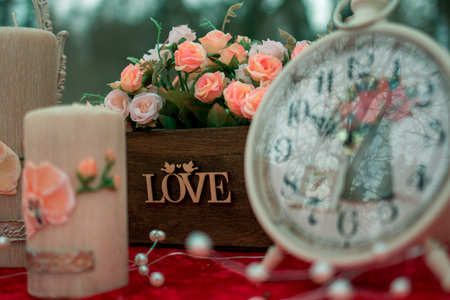 flowers and loveの写真素材