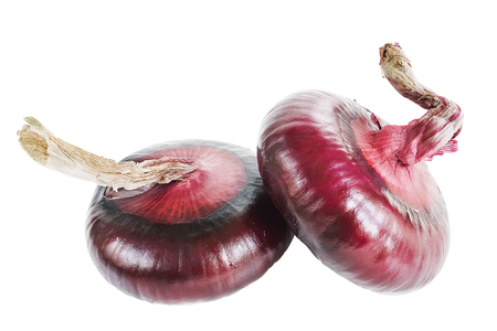 red onion isolate organic ingredients kitchen recipeの写真素材