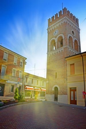 Town Hall (Palazzo Municipale) of Ferrara - Italyのeditorial素材