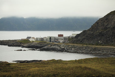 Norwegian island Runde. Beautiful wild nature. Wildlife in Norway.の写真素材