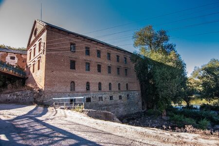 Old building of water mill in Zhytomyr oblast, Ukraineの写真素材