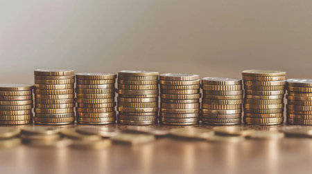 The power of compounding concept, growth of finance and investment. investing on stock, fund, currency, goldの素材