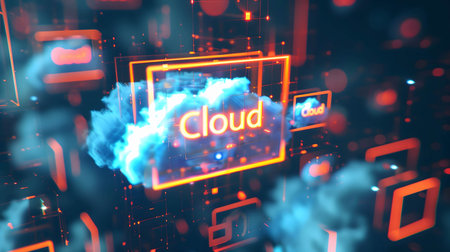 Cloud is a modern technology that is used to store large amounts of data to make it easier to find and use informationの素材
