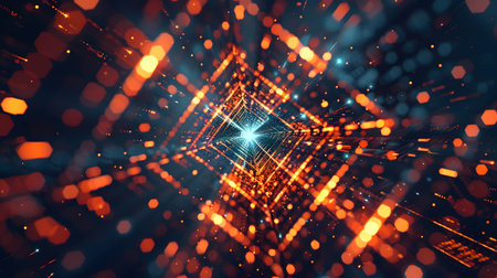 digital technology background, connecting network, data and information transfer, blockchain technology, artificial intelligence wallpaperの素材