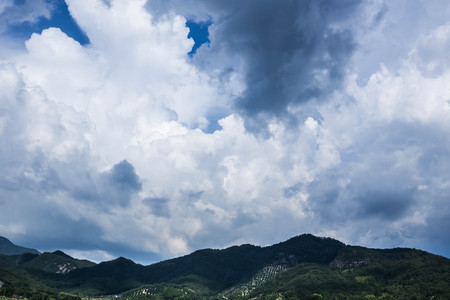 The cloud of great momentumの写真素材