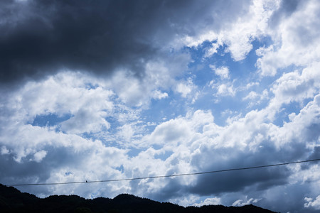 The cloud of great momentumの写真素材