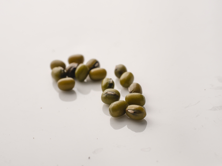 Mung bean on white background
