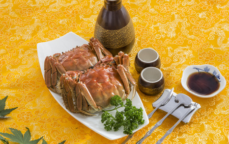 Hairy crabsの写真素材