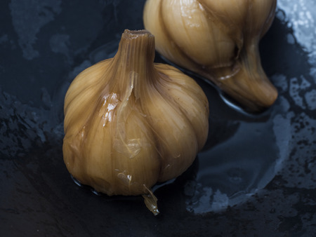 Vinegar Garlicの写真素材