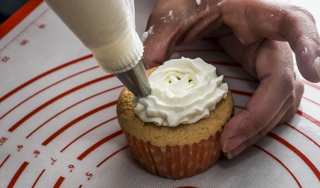 Making cake