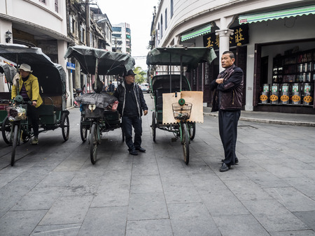 Trishaw driversのeditorial素材