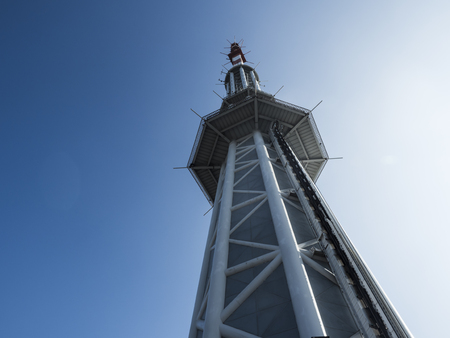 Bottom view of a towerのeditorial素材