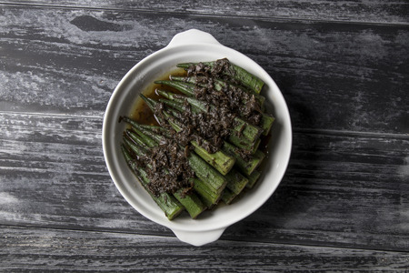 Fried Okraの写真素材