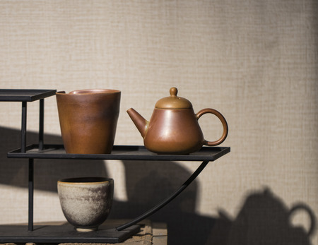 pottery teapot