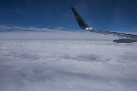 Flight and seas of clouds
