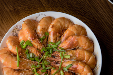 fried shrimp cuisineの写真素材