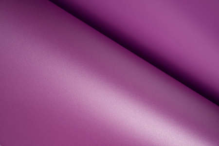 Strong violet gradient background with shiny and matte surfaces. Curved minimal backdropの写真素材