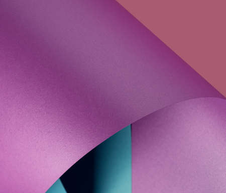 Minimal curved gradient background with violet, pink and blue elements. Bold abstract backgroundの写真素材