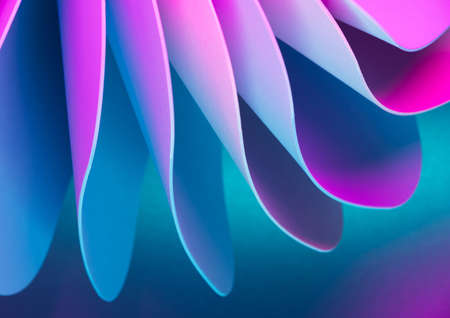 Cyber dynamic elements with neon led illumination. Business abstract background.の写真素材