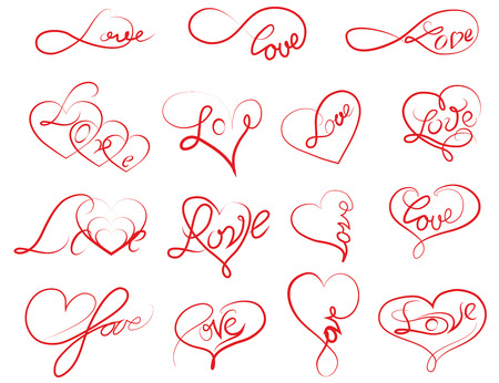 Heart with an inscription to the day of loversのイラスト素材