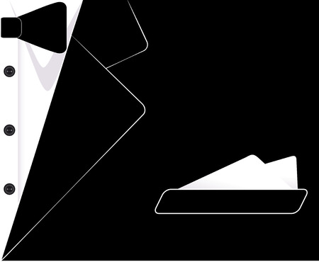 Men's suit. The tuxedo. Business cardのイラスト素材