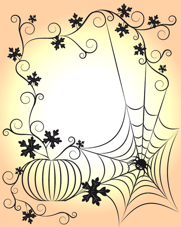 A frame for Thanksgiving. Halloweenのイラスト素材