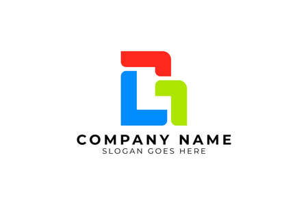Unique logo design with letter B concept with Letter Lのイラスト素材