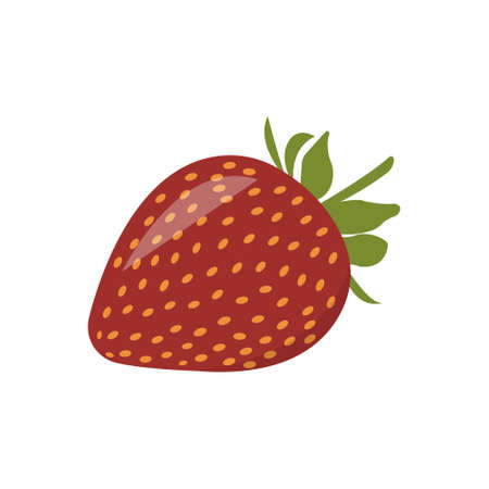 red strawberry design vector graphicのイラスト素材