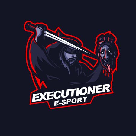executioner beheading  for e-sport gaming mascotのイラスト素材