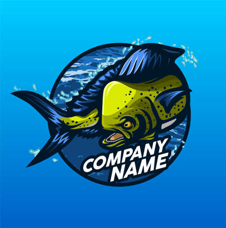 logo template of Fish perfect for Fishing Companyのイラスト素材