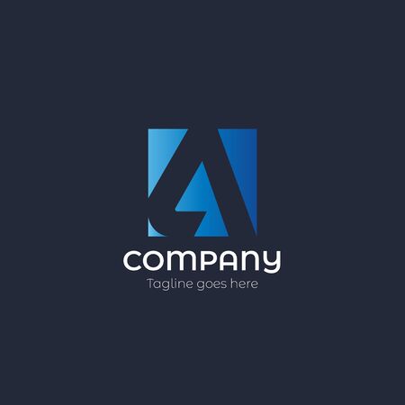 company letter a designのイラスト素材