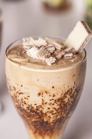 coffee milk shake and chocolate