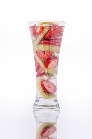 Soda Cocktail with fresh Fruitの写真素材