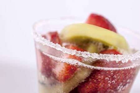 Soda Cocktail with fresh Fruitの写真素材
