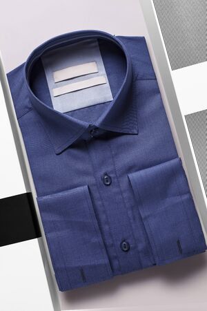 Men's shirts in many colorsの写真素材