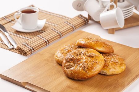 Delicious cookies for the eveningの写真素材
