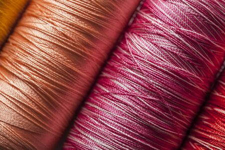 Yarn reels color full texture