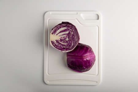 plastic chopping board with Knifeの写真素材