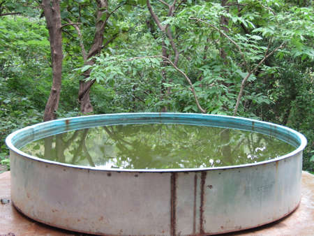 Large water tank storage for the wild.の写真素材