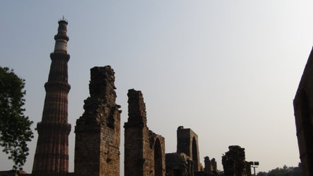 Qutub Minar is the tallest brick building in the world.の写真素材