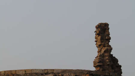 The ruins of the ancient city of Heraklion in Crete, Greeceの写真素材